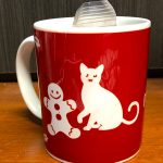 Tasse Noël chat rouge